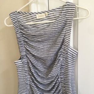 NWOT Anthropologie Deletta blue striped top